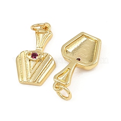 Латунные микро проложить кубического циркония подвески KK-A269-36G