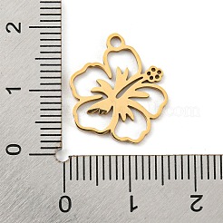 Vergoldete Anhänger aus 304 Edelstahl&nbsp;STAS-L271-01G-02