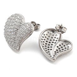 Серьги-гвоздики из циркония EJEW-U005-12B-P