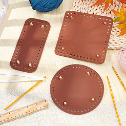 3Stk. 3 Style PU Leder Strick Häkeltaschen Nagelboden Shaper Pad&nbsp;FIND-AR0001-72