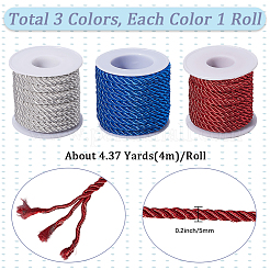 3 рулон 3 цвета полиэфирного шнура&nbsp;OCOR-CY0001-25B