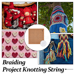 Квадратные пробковые коврики для вязания TOOL-WH0005-17A