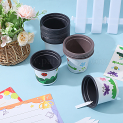 Наборы пластиковых кашпо DIY-GL0002-63A