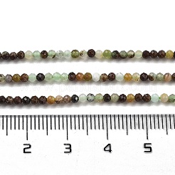 Натуральные хризопразные бисерные пряди G-G140-A14-07