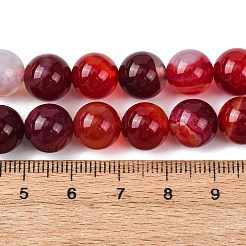 Натуральные полосатые агатовые / полосатые агатовые нити&nbsp;G-K155-B-10mm-01