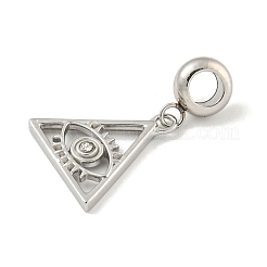 304 нержавеющая сталь хрустальные стразы европейские подвески-шармы STAS-U005-28P