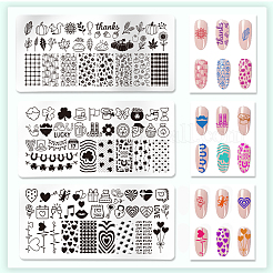 Modelli per nail art fai da te in acciaio inossidabile&nbsp;MRMJ-WH0098-044