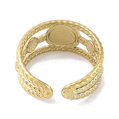 Ионное покрытие (ip) 304 нержавеющая сталь эмаль плоские круглые манжеты кольца для пальцев RJEW-L107-079A-G