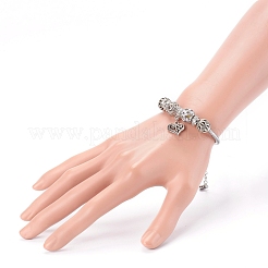 Lega smalto braccialetti europei&nbsp;BJEW-JB05938-03