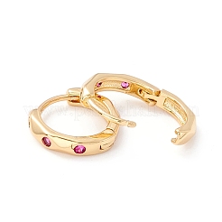 Серьги-кольца с кубическим цирконием EJEW-I260-20G-NR