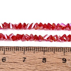 Chapelets de perles en verre opaque électrolytique&nbsp;LS-EGLA-Q139-01A-C10