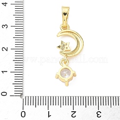 Латунные микро проложить кубического циркония подвески&nbsp;KK-D357-34G