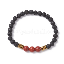 Braccialetti elastici con perline rotonde in pietre preziose naturali e sintetiche per uomo e donna&nbsp;BJEW-JB12263
