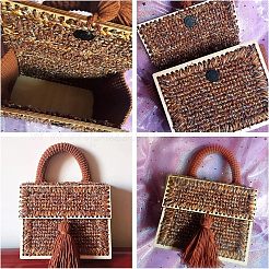 Дно деревянной корзины из тополя DIY-WH0184-19