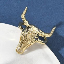 Латунь манжеты кольца&nbsp;RJEW-D341-01G