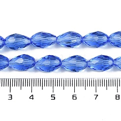 Abalorios de vidrio transparente hebras&nbsp;EGLA-N013-T4mm-D10