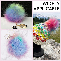 6 мягкий помпон из искусственного меха лисы&nbsp;FIND-SC0020-45