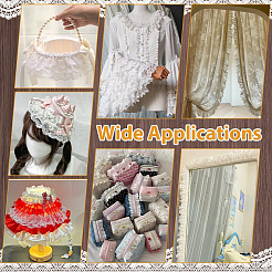 1 cinta de encaje de flores de organza&nbsp;OCOR-NB0002-85A