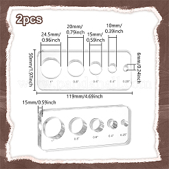 Акриловый безопасный инструмент для вставки глаз для изготовления игрушек TOOL-WH0155-169