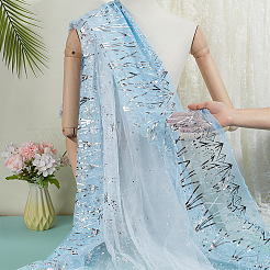 Полиэстеровый узор со снежинками&nbsp;AJEW-WH0314-911A