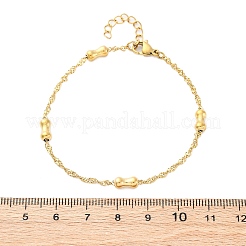 Браслеты-цепочки из нержавеющей стали 304 для женщин BJEW-C094-05G