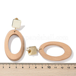 Серьги-гвоздики из нержавеющей стали 304 с эмалью&nbsp;EJEW-Z089-33G