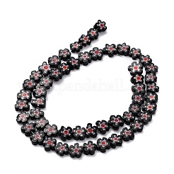 Millefiori a mano fili di perline di vetro&nbsp;LAMP-J035-8mm-19