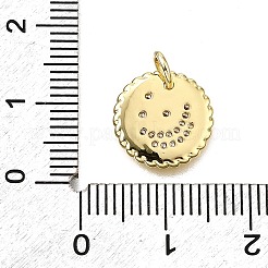 Латунные микропаве прозрачные кубические циркониевые подвески KK-V011-53G