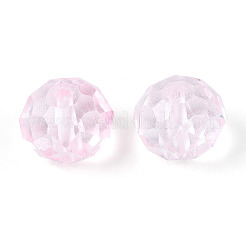 Выпечка расписные прозрачные стеклянные бусины GLAA-N011-10mm-10