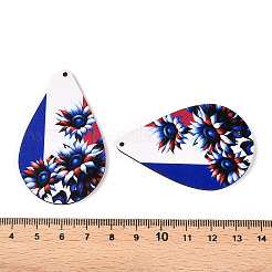 Подвески из дерева с французской тематикой WOOD-N016-10