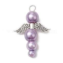 Подвески из перламутровых стеклянных бусин PALLOY-JF03204-01