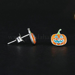 925 серьги-гвоздики из стерлингового серебра в форме тыквы FS9335
