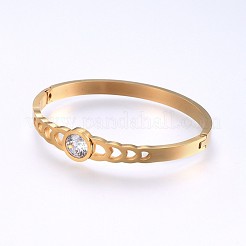 Brazaletes de acero inoxidable 304&nbsp;BJEW-P222-26G