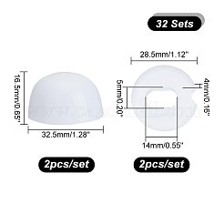 Пластиковые заглушки на болты унитаза FIND-WH0110-424