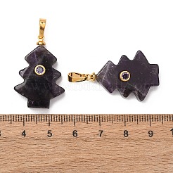 Anhänger aus natürlich gebändertem Amethyst&nbsp;G-P628-04G-03