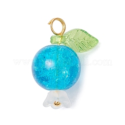 Подвески из акрилового стекла и стекла с эффектом кракле PALLOY-JF04522