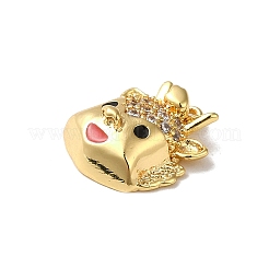 Латунные микро проложить кубического циркония подвески&nbsp;KK-B079-13G