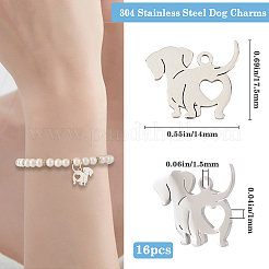 16 шт. подвески из нержавеющей стали 201 STAS-BBC0005-28