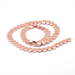 Electroplate non magnetici ematite sintetico fili di perline&nbsp;G-F510-05-10x10mm