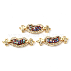 Латунь с покрытием из латуни микро проложить прозрачный кубический цирконий подвески в форме сердца&nbsp;KK-K385-99G