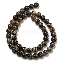 Rhodonite naturale perle tonde fili&nbsp;G-R494-A21-03