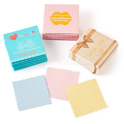 30 шт. двухцветная микрофибровая двухсторонняя бархатная салфетка&nbsp;AJEW-TA0001-85