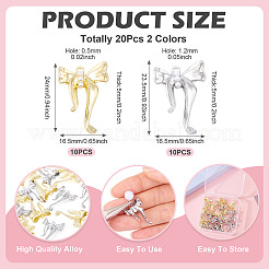 Подвески из сплава 20шт 2 цветов FIND-TA0008-04