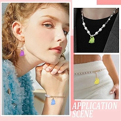 100 шт. украшения для детского душа акриловые детские ножки подвески&nbsp;MACR-YW0004-07