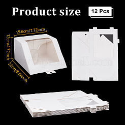 Boîtes à bijoux en papier cartonné&nbsp;CON-WH0100-53A