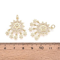 Pendentifs en laiton zircon cubique transparent&nbsp;KK-T080-43G