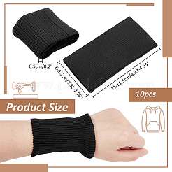 Ребристая ткань из полиэстера и спандекса для манжет FIND-WH0018-05A