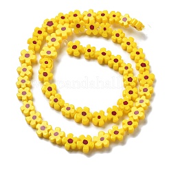 Ручной работы millefiori стеклянные бусины нитки LAMP-F035-09L