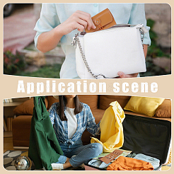 Портативные дорожные сумки-рулоны для ювелирных изделий из искусственной кожи с застежками из сплава&nbsp;ABAG-WH0040-26