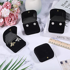 Флокированные коробки для хранения сережек CON-WH0086-189